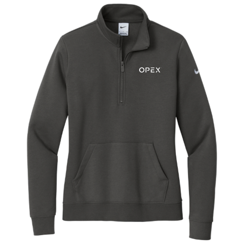 OPEX - Nike Ladies Club Fleece Sleeve Swoosh Half Zip